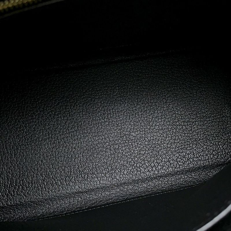 エルメス ハンドバッグ ケリー25 内縫い ブラック/ゴールド金具 トゴ K刻印 2wayショルダー 黒