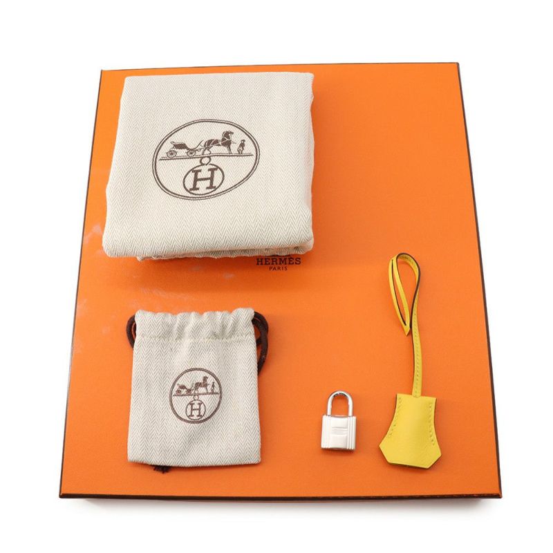 エルメス バーキン25 ジョーヌナプル/シルバー金具 スイフト B刻印 HERMES Birkin ハンドバッグ