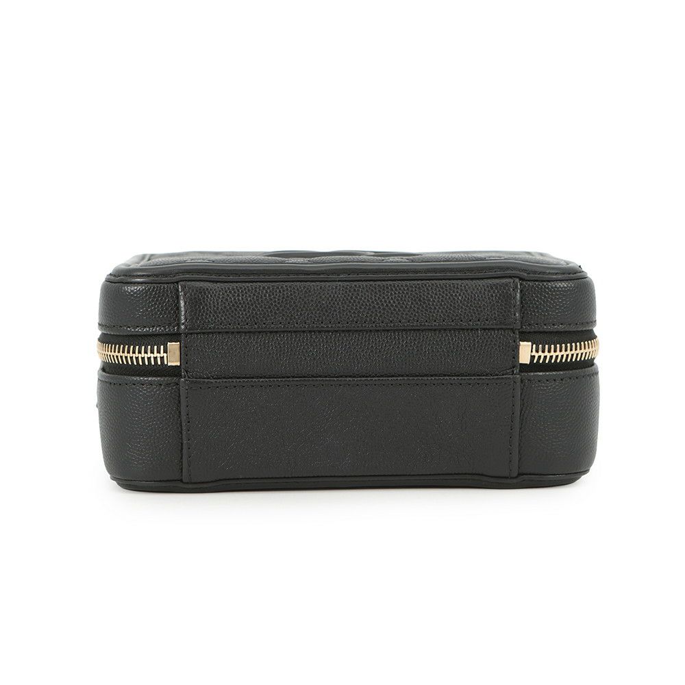 シャネル チェーンショルダーバッグ CCフィリグリー バニティバッグ キャビアスキン A93343 CHANEL 黒