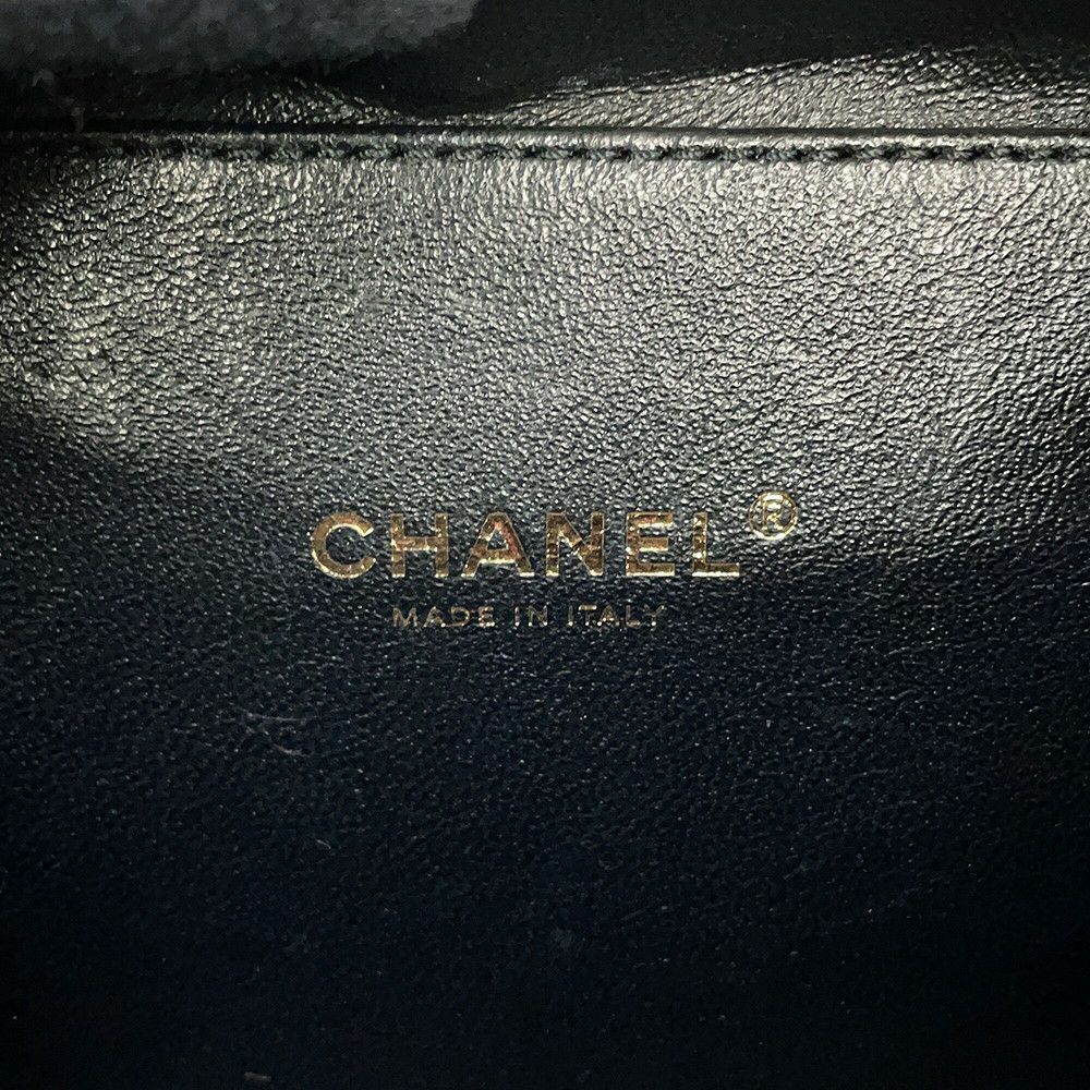 シャネル チェーンショルダーバッグ CCフィリグリー バニティバッグ キャビアスキン A93343 CHANEL 黒