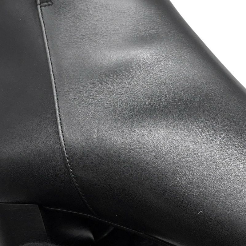 エルメス ブーツ サンジェルマン カーフレザー レディースサイズ36 HERMES 靴 黒