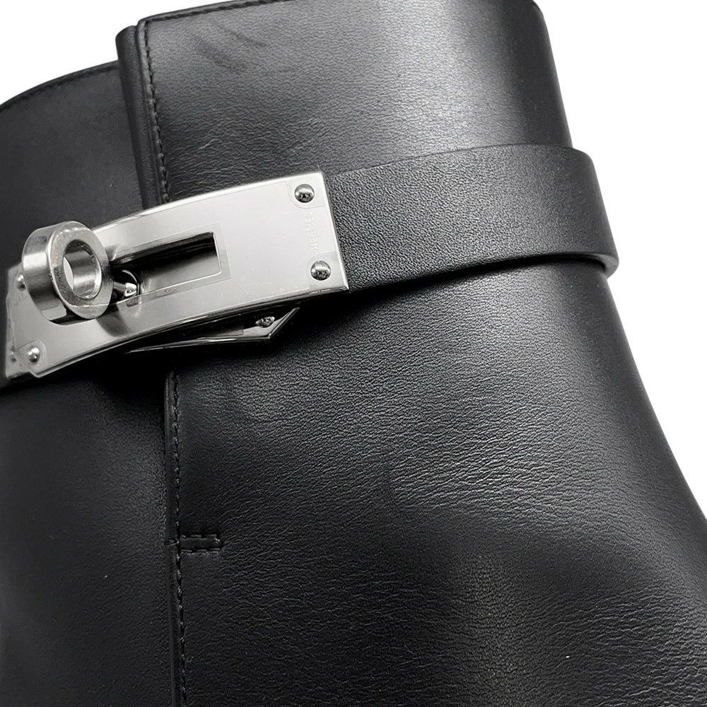 エルメス ブーツ サンジェルマン カーフレザー レディースサイズ36 HERMES 靴 黒
