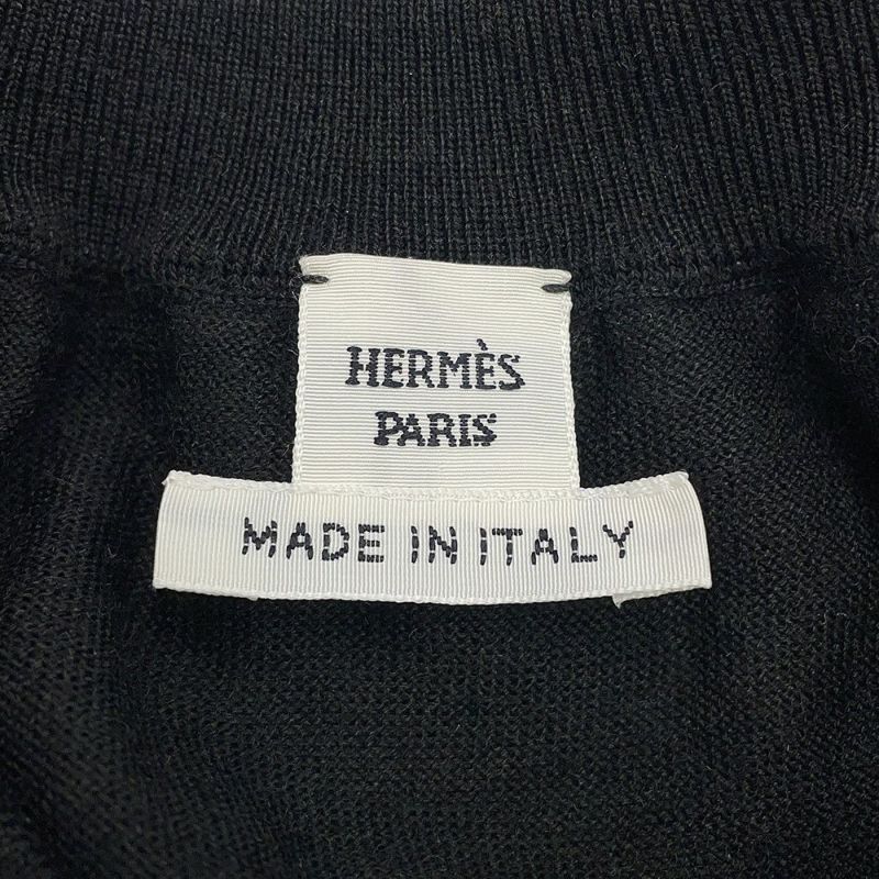 エルメス カーディガン Palefroi Remix パルフロワ・リミックス ツイルレーヌ レディースサイズ36 HERMES 黒