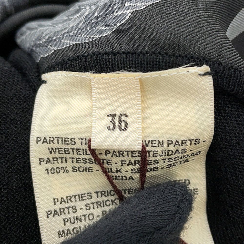 エルメス カーディガン Palefroi Remix パルフロワ・リミックス ツイルレーヌ レディースサイズ36 HERMES 黒