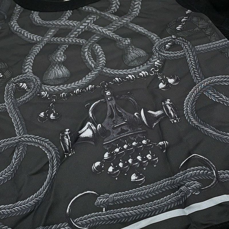 エルメス 半袖ニット Palefroi Remix パルフロワ・リミックス ツイルレーヌ・ショートスリーブニット レディースサイズ36 HERMES 黒