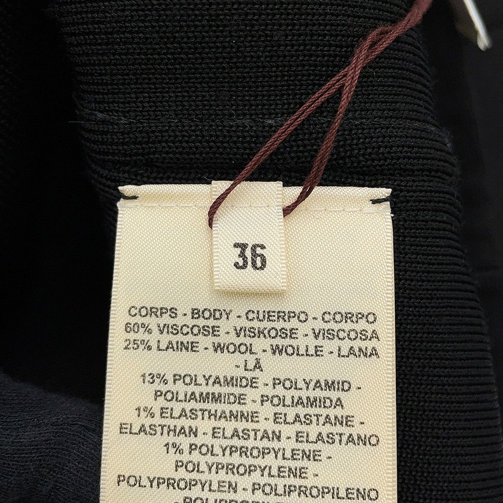 エルメス ニット ロングスリーブ レディースサイズ36 HERMES トップス 黒