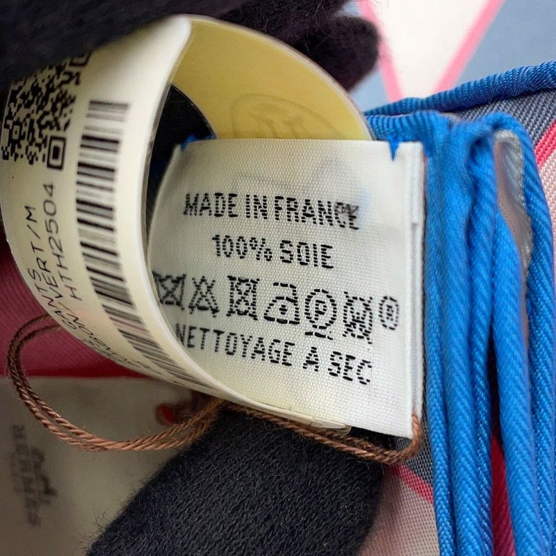 エルメス スカーフ カレ90 L'Heure des Gants 手袋の時計 HERMES