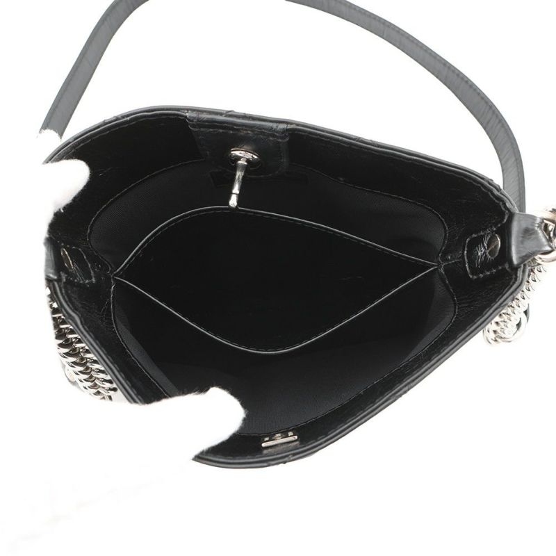 シャネル ショルダーバッグ バケット ココマーク マトラッセ CHANEL 黒
