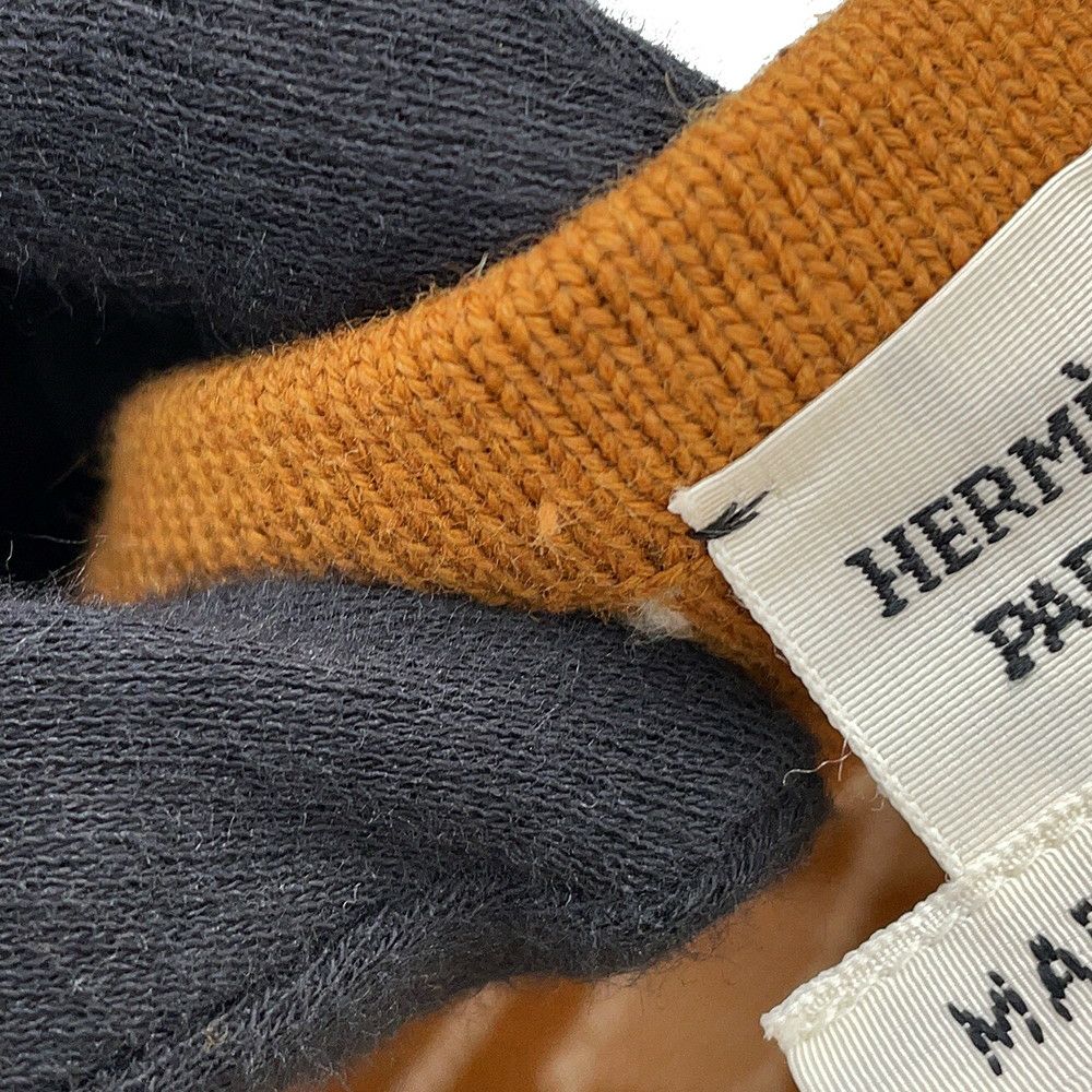 エルメス ジャケット HenBiais Hアンビエ リバーシブルニット ノーカラージャケット レディースサイズ34 HERMES アウター