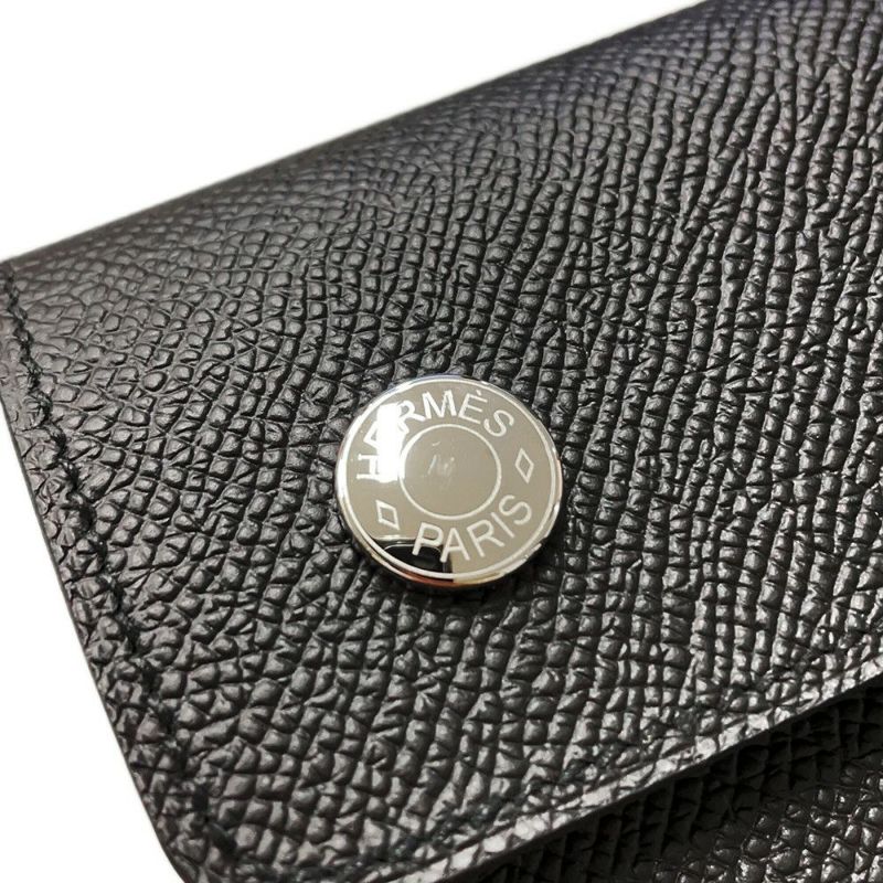 エルメス ショルダーウォレット ナップ トゥーゴー ブラック/シルバー金具 エプソン W刻印 黒