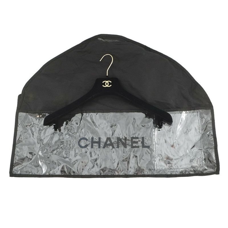 シャネル セットアップ ノーカラージャケット サイズ36 スカート サイズ38 ツイード グリポアボタン P61915V47013 黒