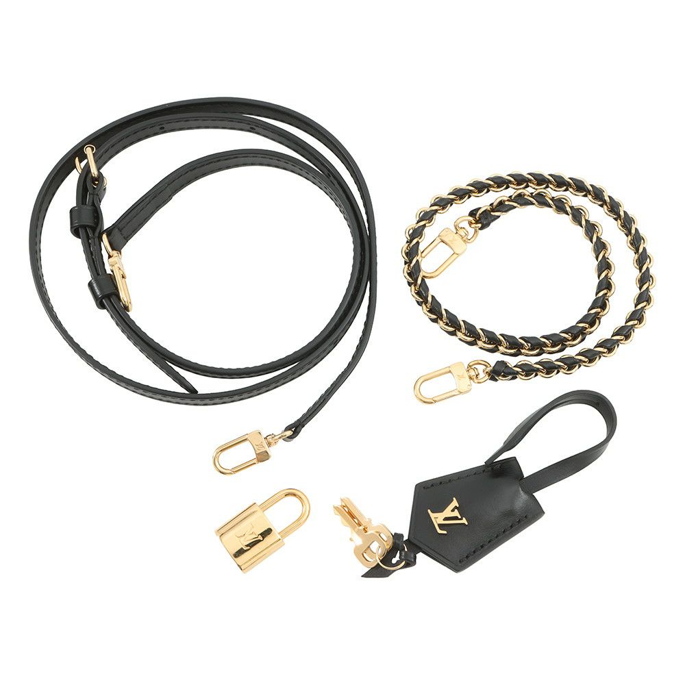 ルイヴィトン ハンドバッグ モノグラム・リバース ヴァニティ・チェーン ポーチ M47125 ヴィトン 2way ショルダーバッグ ブラック 黒