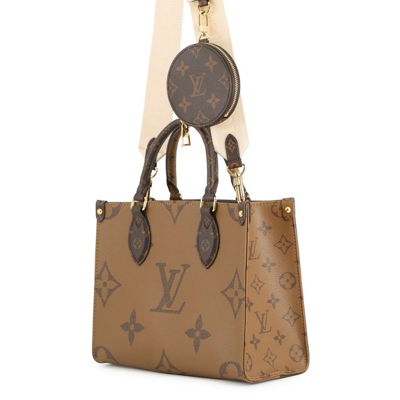 ルイヴィトン ハンドバッグ モノグラム・リバース ジャイアント オンザゴー PM M46373 ヴィトン バッグ 2way ショルダーバッグ