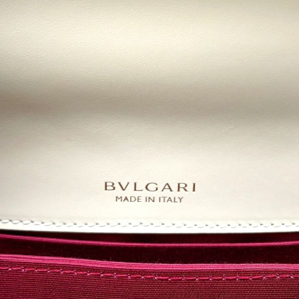 ブルガリ ハンドバッグ セルペンティ フォーエバー トップハンドル S カーフレザー 29072 BVLGARI 2way 白
