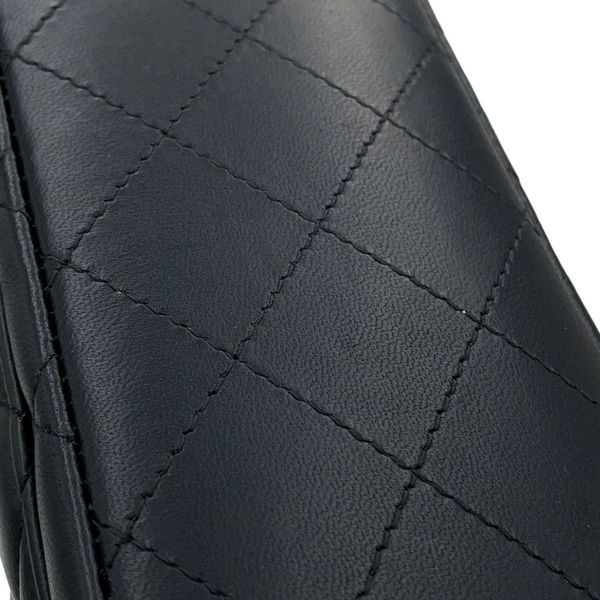 シャネル チェーンショルダーバッグ マトラッセ ココマーク ラムスキン ミニマトラッセ A35200 CHANEL 黒