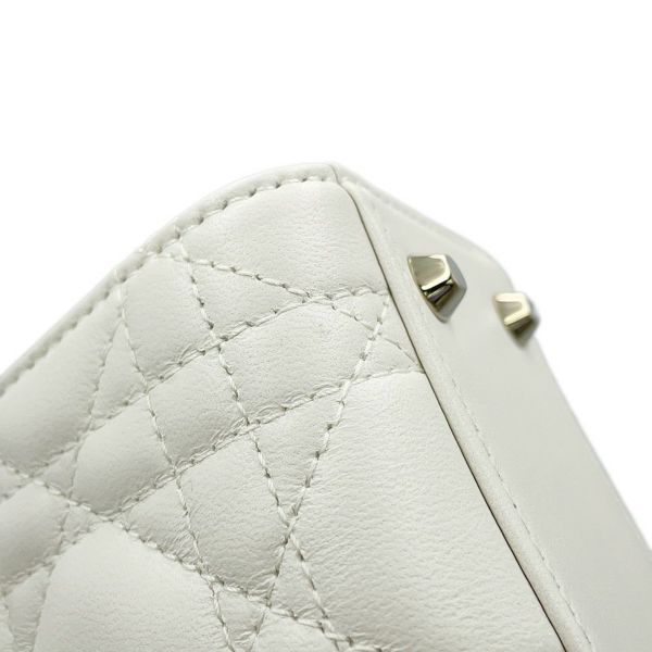 ディオール ハンドバッグ カナージュ レディディオール ミニ ラムスキン リザード M0505ONRV_M932 2way 白