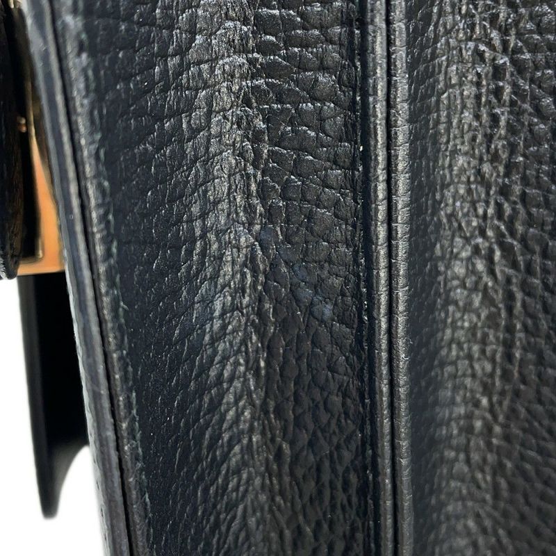 グッチ チェーンショルダーバッグ インターロッキングG レザー 510304 GUCCI アウトレット品 黒