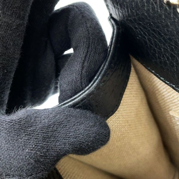 グッチ チェーンショルダーバッグ インターロッキングG レザー 510304 GUCCI アウトレット品 黒