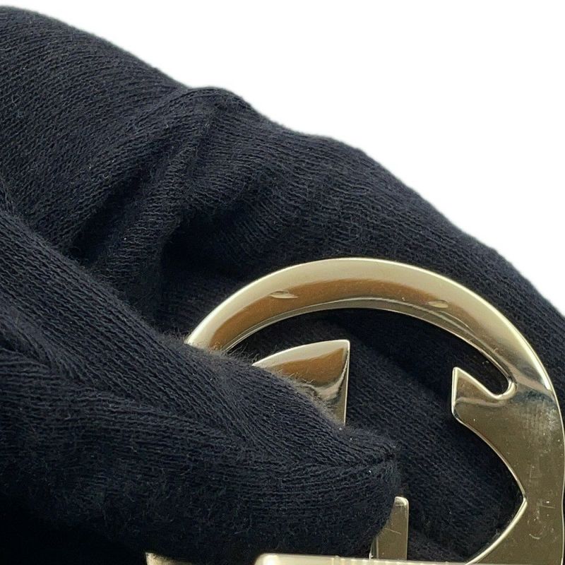 グッチ チェーンショルダーバッグ インターロッキングG レザー 510304 GUCCI アウトレット品 黒