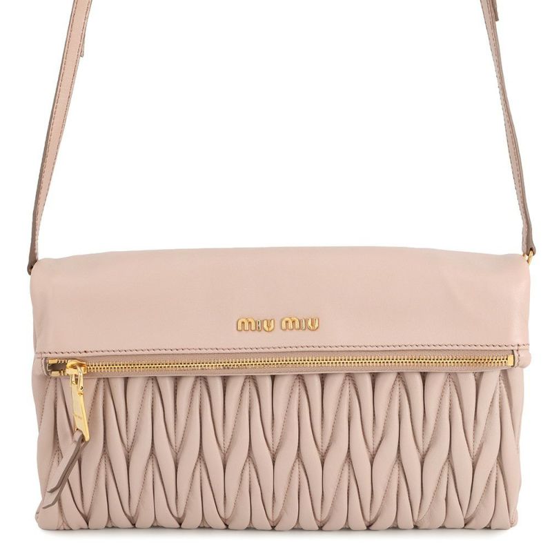 ミュウミュウ ショルダーバッグ マテラッセ クラッチ レザー RP0357 MIUMIU 2way