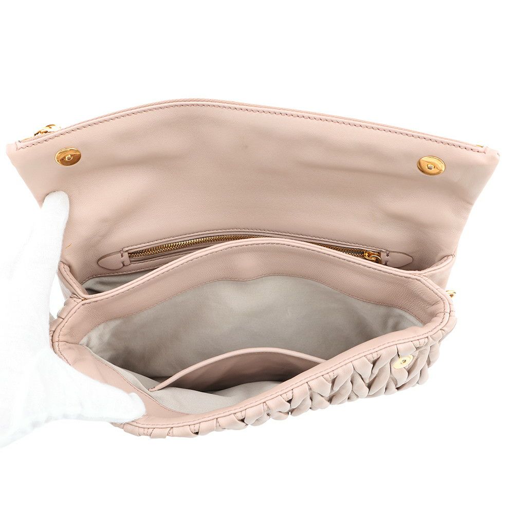 ミュウミュウ ショルダーバッグ マテラッセ クラッチ レザー RP0357 MIUMIU 2way