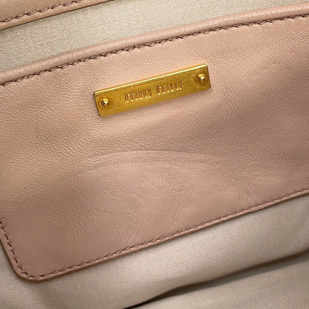 ミュウミュウ ショルダーバッグ マテラッセ クラッチ レザー RP0357 MIUMIU 2way