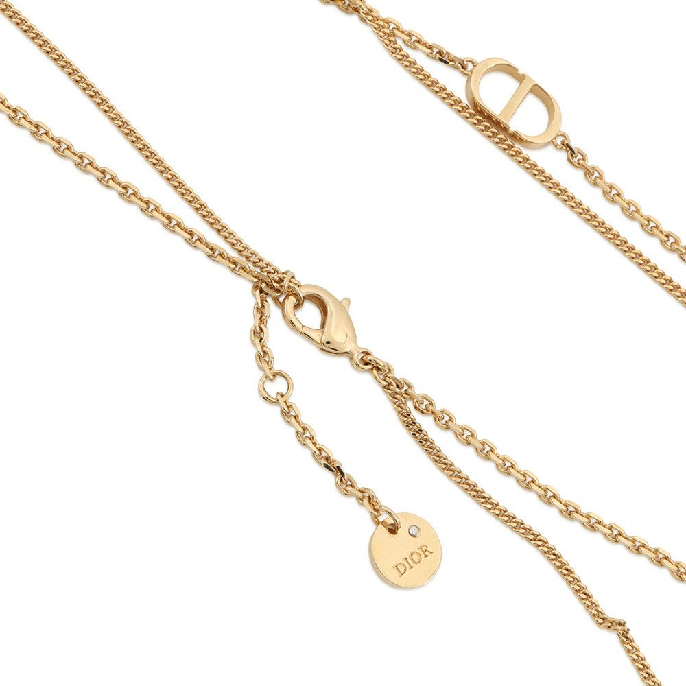 クリスチャン・ディオール ネックレス Petit CD ダブル ネックレス ラインストーン N1155PMTCY_D301 アクセサリー
