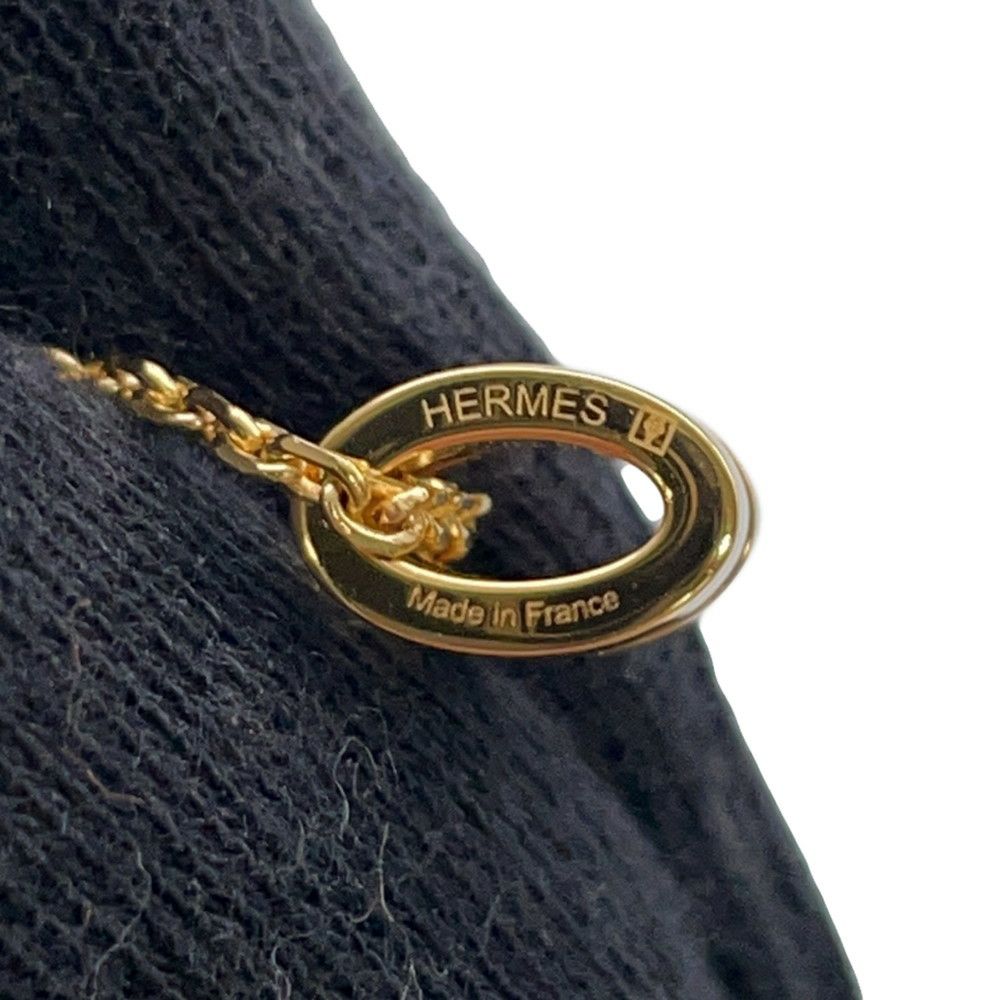 エルメス ネックレス ミニ・ポップアッシュ ロカバール ギャラクシー ワイン/ブラック/ゴールド金具 HERMES アクセサリー