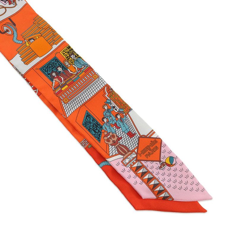 エルメス スカーフ ツイリー メゾンドカレ LA MAISON DES CARRES HERMES HERMES シルク