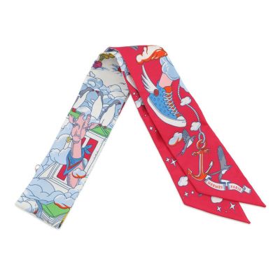 エルメス スカーフ カレ90 プリーズ・ホールド・ザ・ライン Please