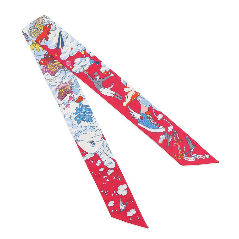 エルメス スカーフ ツイリー 私の雲 Sur Mon Nuage HERMES シルクツイル 2022年秋冬