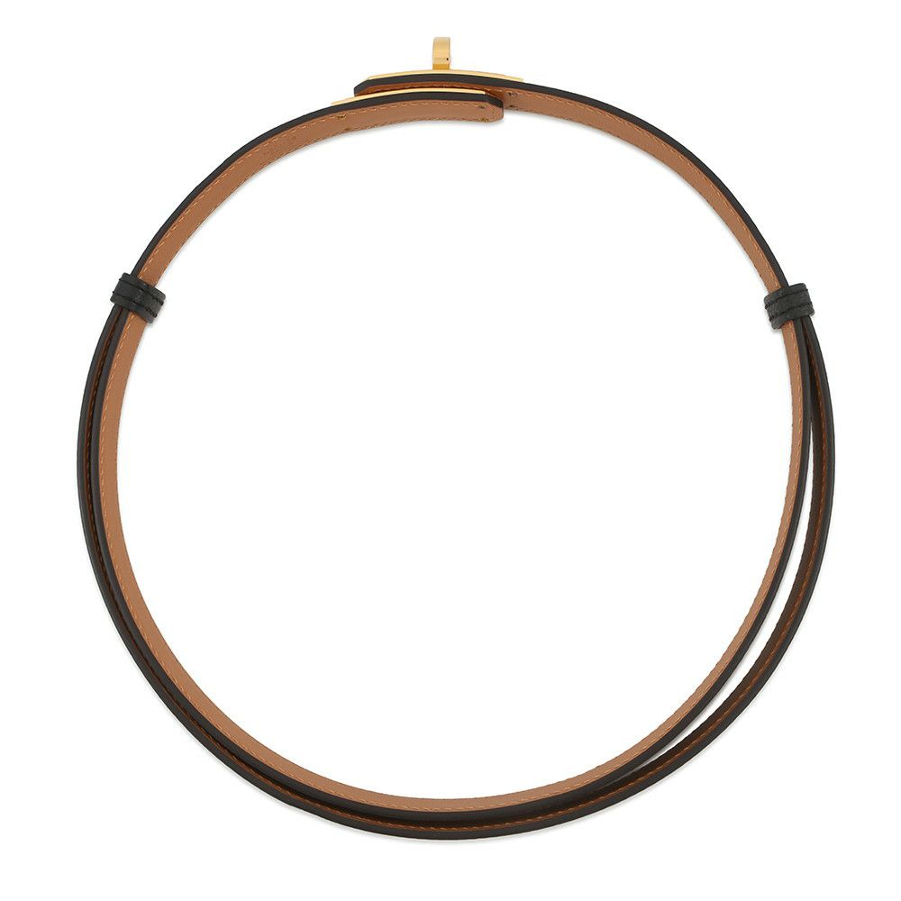 エルメス ケリーベルト ブラック/ゴールド金具 エプソン K刻印 HERMES 黒