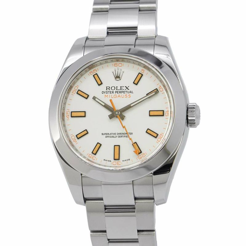ロレックス ミルガウス M番 116400 ROLEX 腕時計 白文字盤