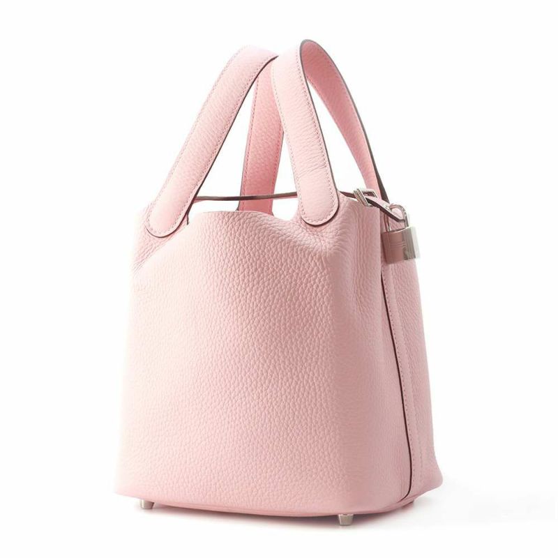 エルメス ハンドバッグ ピコタンロックPM ローズサクラ/シルバー金具 トリヨンクレマンス W刻印