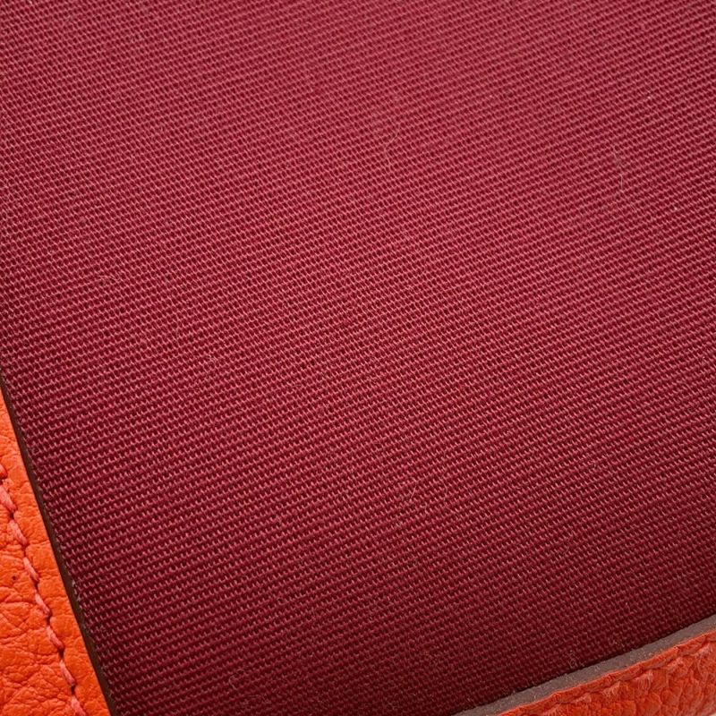 エルメス トートバッグ ガーデンパーティTPM ルージュグレナ/オレンジポピー/シルバー金具 トワルアッシュ/ネゴンダ B刻印