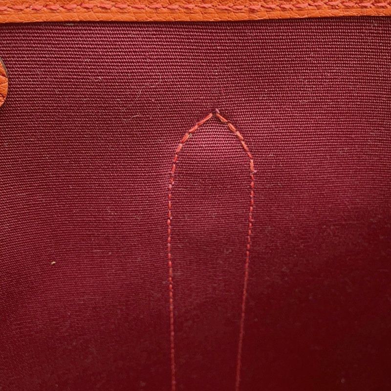 エルメス トートバッグ ガーデンパーティTPM ルージュグレナ/オレンジポピー/シルバー金具 トワルアッシュ/ネゴンダ B刻印