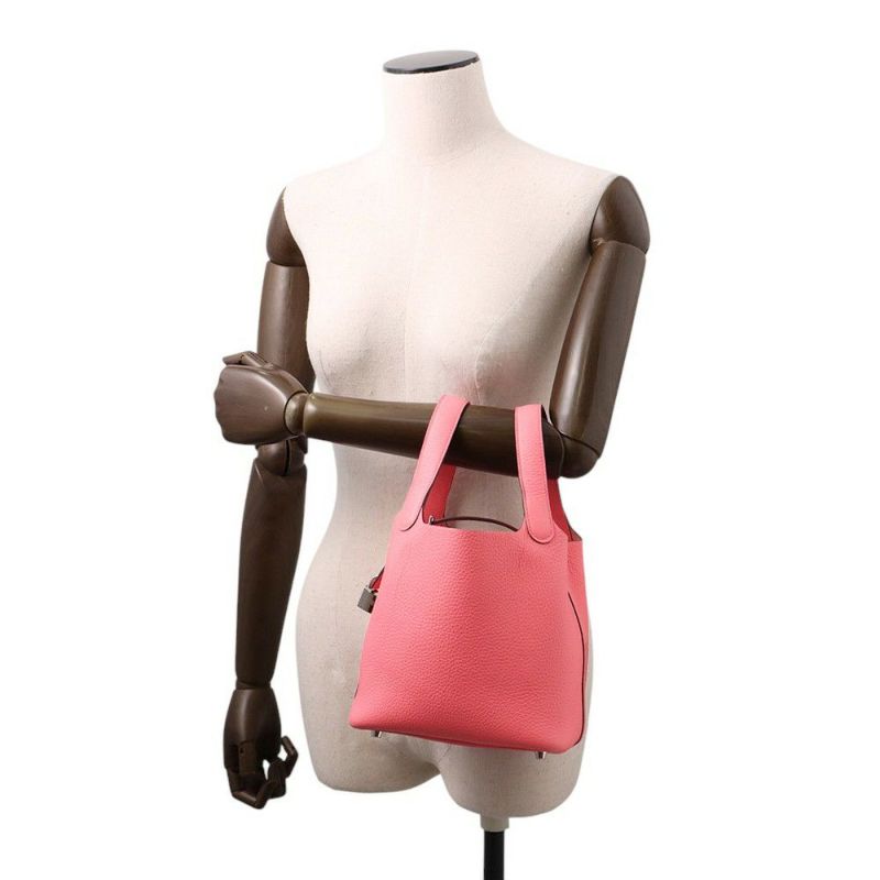 エルメス ハンドバッグ ピコタンロックPM ローズアザレ/シルバー金具 トリヨンクレマンス W刻印