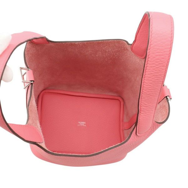 エルメス ハンドバッグ ピコタンロックPM ローズアザレ/シルバー金具 トリヨンクレマンス W刻印