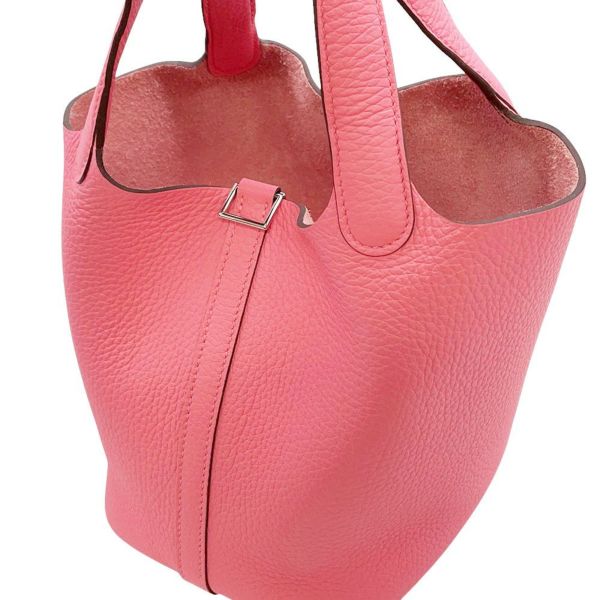 エルメス ハンドバッグ ピコタンロックPM ローズアザレ/シルバー金具 トリヨンクレマンス W刻印
