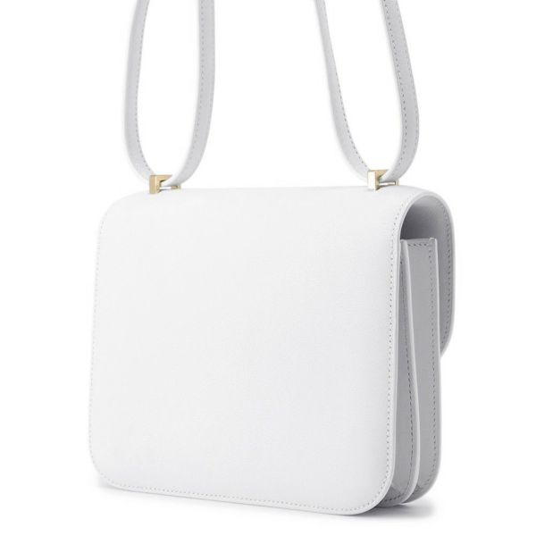 エルメス ミニ コンスタンス3 ミロワール ニューホワイト/ゴールド金具 エバーカラー B刻印 白