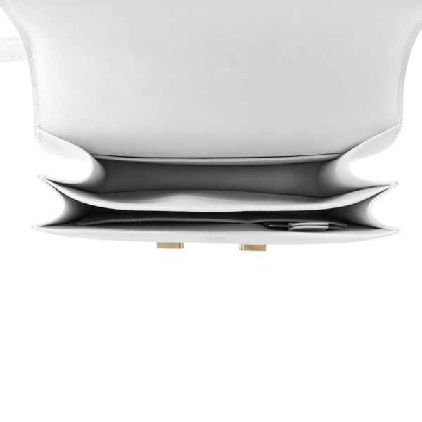 エルメス ミニ コンスタンス3 ミロワール ニューホワイト/ゴールド金具 エバーカラー B刻印 白