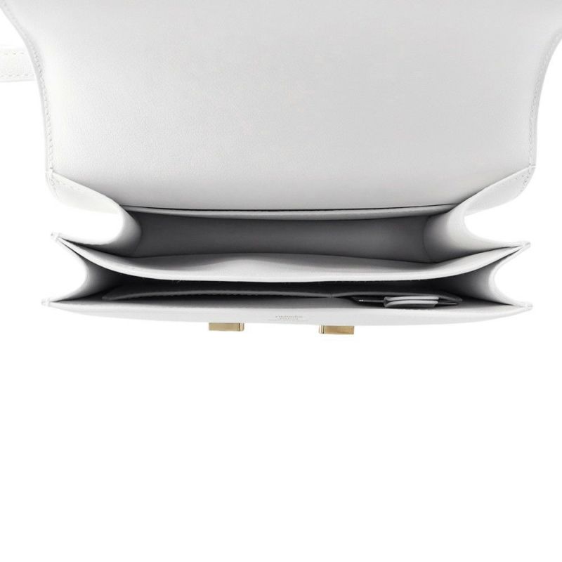 エルメス ミニ コンスタンス3 ミロワール ニューホワイト/ゴールド金具 エバーカラー B刻印 白