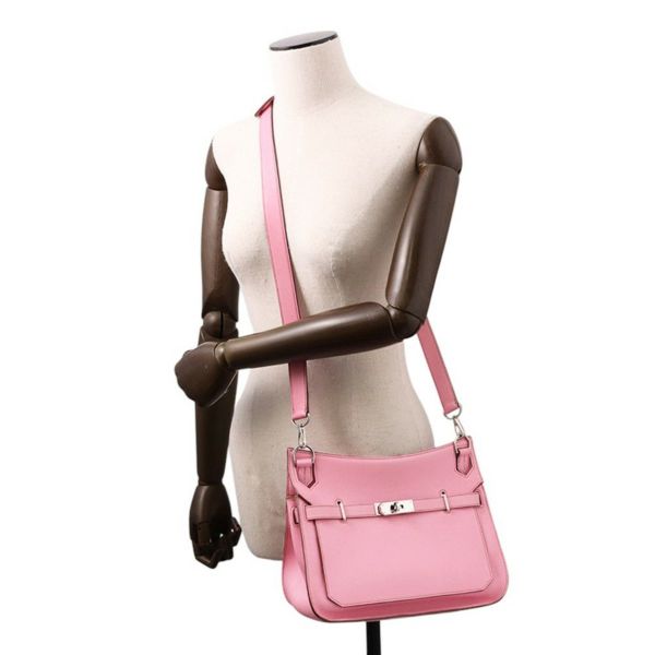 エルメス ショルダーバッグ ジプシエール28 ウノピンク/シルバー金具 スイフト □O刻印 HERMES バッグ