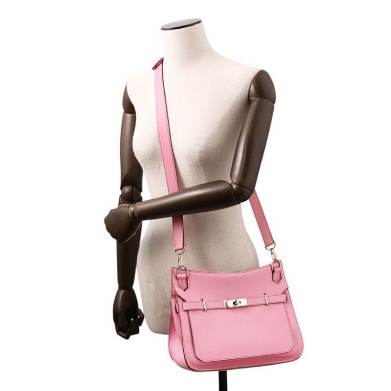 エルメス ショルダーバッグ ジプシエール28 ウノピンク/シルバー金具 スイフト □O刻印 HERMES バッグ