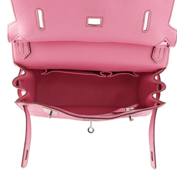 エルメス ショルダーバッグ ジプシエール28 ウノピンク/シルバー金具 スイフト □O刻印 HERMES バッグ