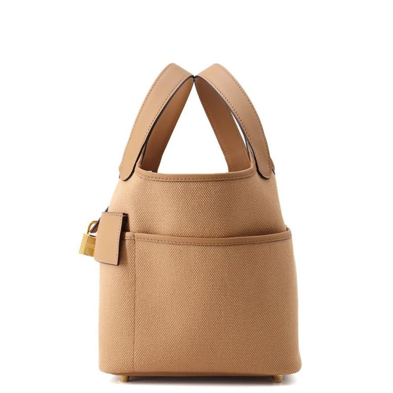 エルメス ハンドバッグ ピコタンロックPM カーゴ チャイ/ゴールド金具 トワルゴエラン/スイフト U刻印