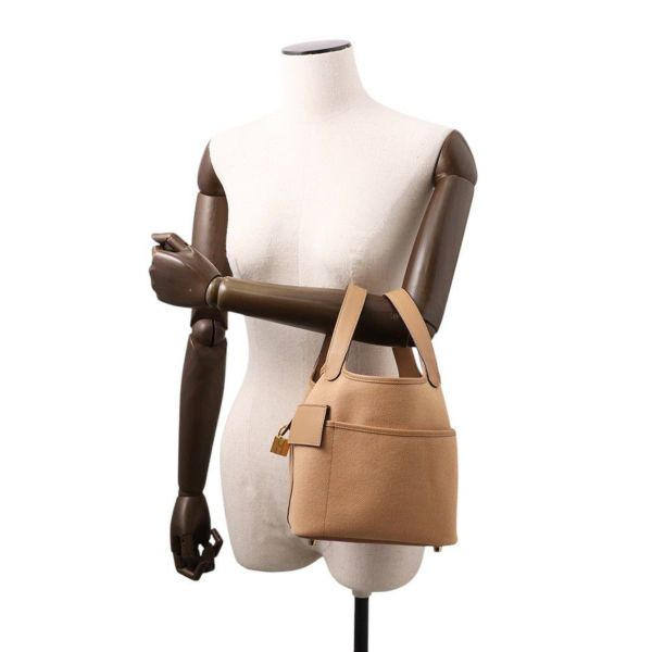 エルメス ハンドバッグ ピコタンロックPM カーゴ チャイ/ゴールド金具 トワルゴエラン/スイフト U刻印