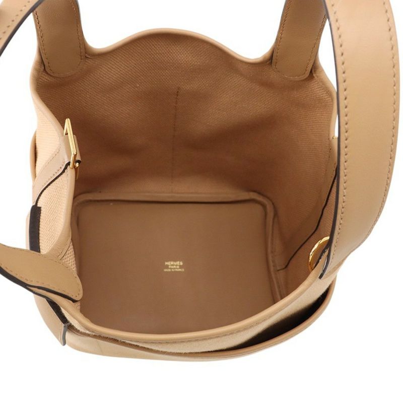 エルメス ハンドバッグ ピコタンロックPM カーゴ チャイ/ゴールド金具 トワルゴエラン/スイフト U刻印