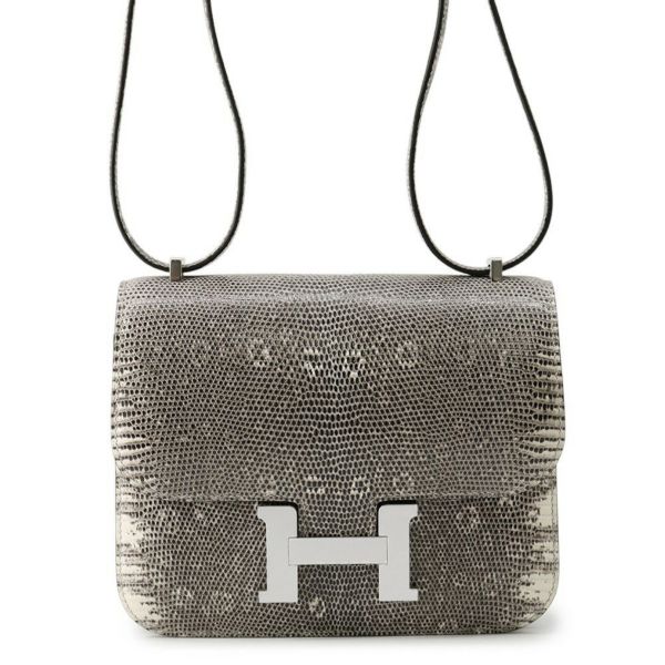 エルメス ミニ コンスタンス3 ミロワール オンブレ/シルバー金具 リザード K刻印