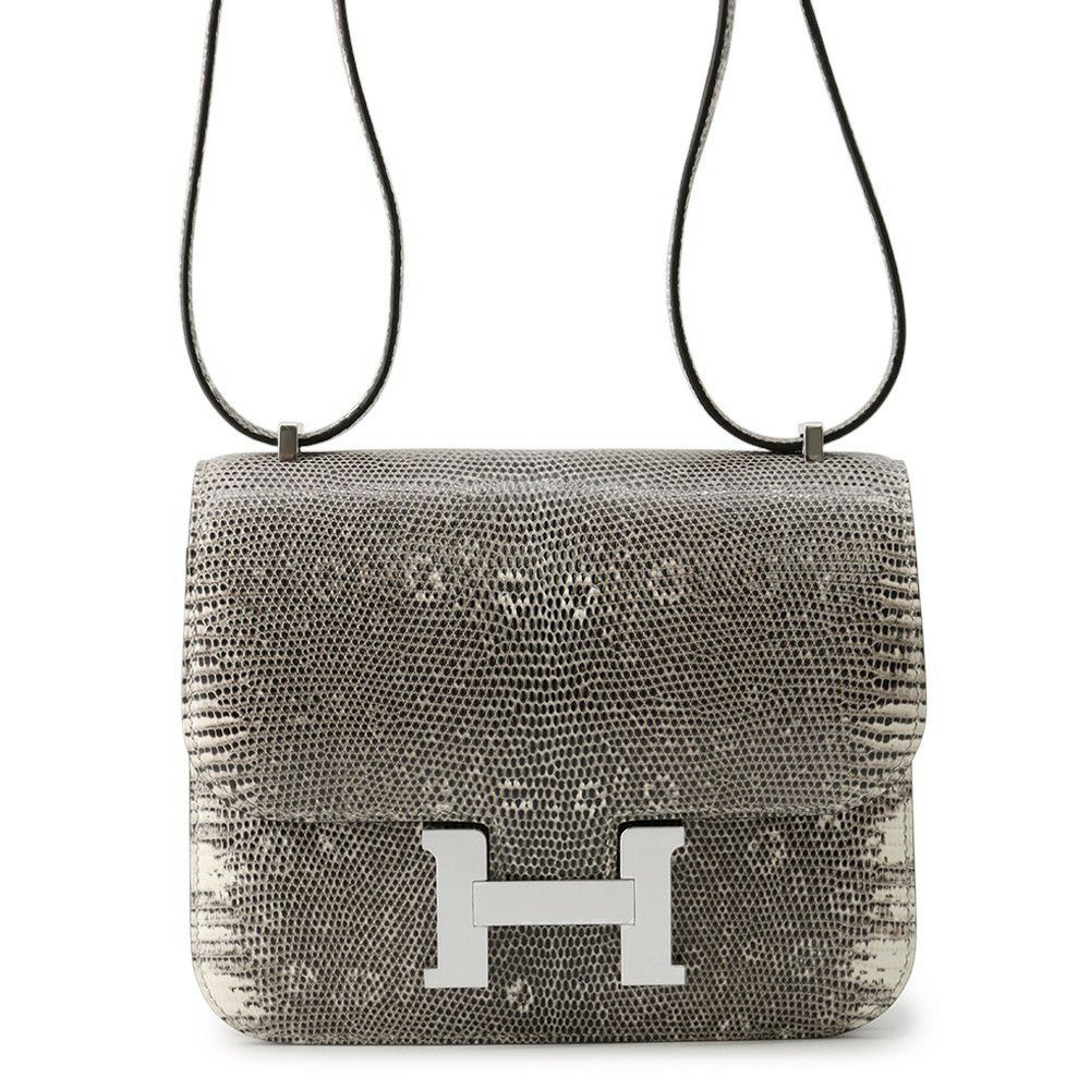 エルメス ミニ コンスタンス3 ミロワール オンブレ/シルバー金具 リザード K刻印